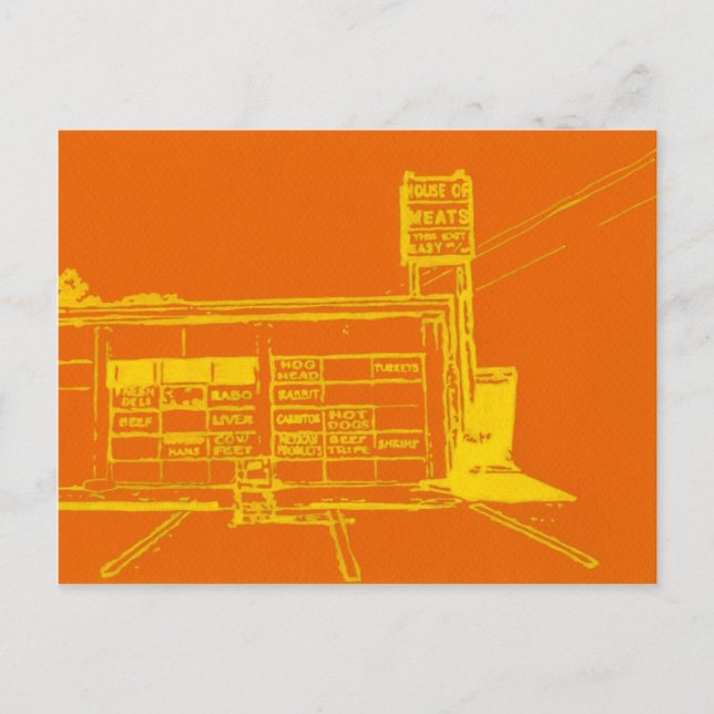 Meat Store Postcard (Front)