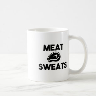 Meat Sweats For Grilling Chef Smoker Bbq King Beef Coffee Mug