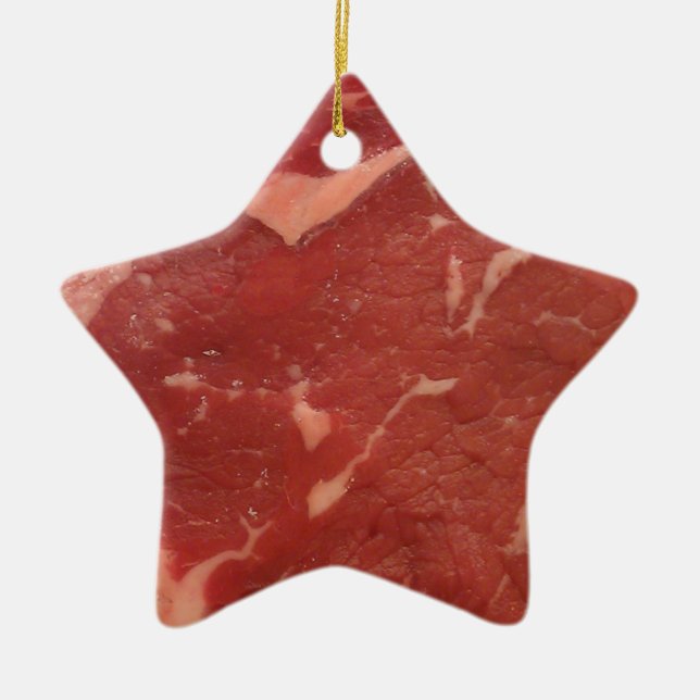 Meat Texture Ceramic Ornament (Front)