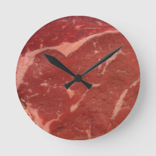 Meat Texture Round Clock