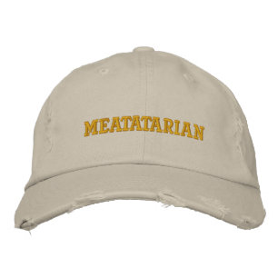 Meatatarian Embroidered Hat
