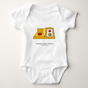 Meatball launch controls baby bodysuit