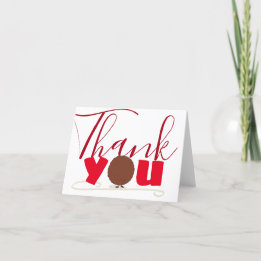 Meatball Spaghetti Food Thank You Card