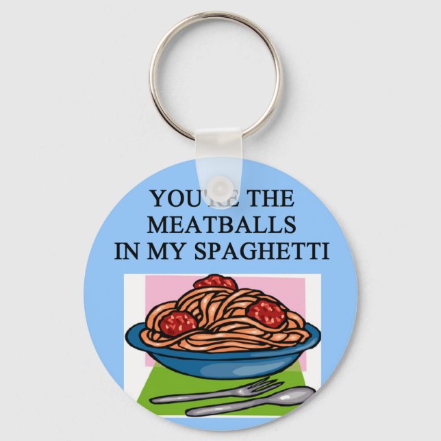 MEATBALLS and spahgetti lovers Key Ring (Front)