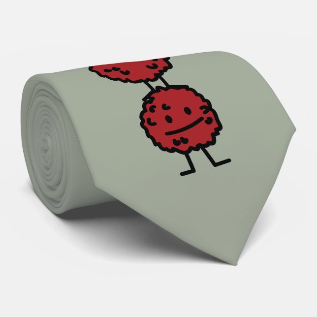 Meatballs Meatball stacked on top of each other Tie (Rolled)