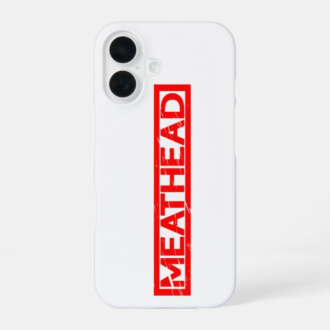 Meathead Stamp iPhone 16 Case (Back)