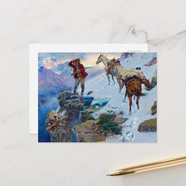 Meat's Not Meat 'Till it's in the Pan by Russell Postcard (Front/Back In Situ)