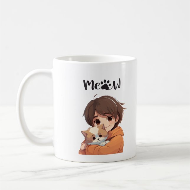 Meaw' Mug for Cat Lovers (Left)