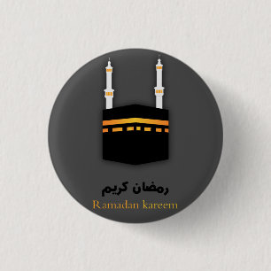 Mecca and Ramadan Mubarak 2019 3 Cm Round Badge