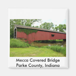 Mecca Covered Bridge Magnet