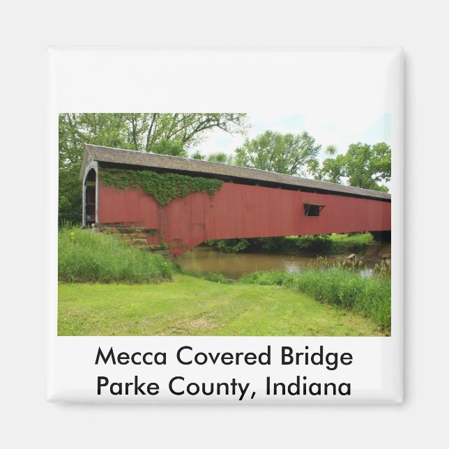Mecca Covered Bridge Magnet (Front)