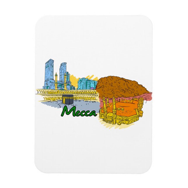 Mecca - Saudi Arabia.png Magnet (Vertical)