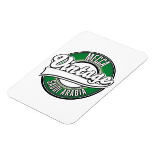 Mecca saudi arabia vintage logo magnet