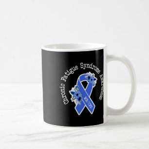 Mecfs Chronic Fatigue Syndrome Awareness Floral Bl Coffee Mug