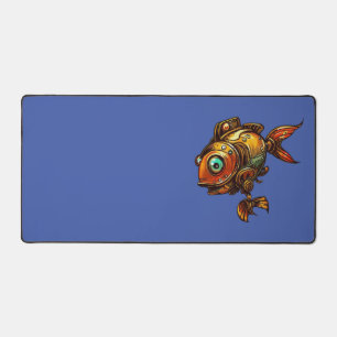 Mech fish desk mat