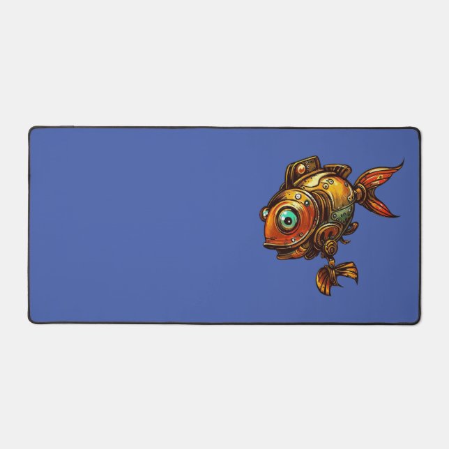 Mech fish desk mat (Front)