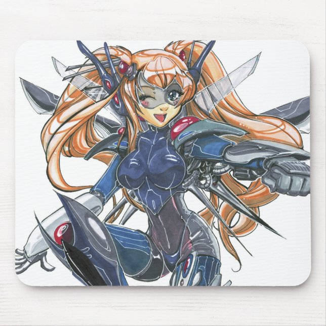 Mech Princess Mouse Pad (Front)