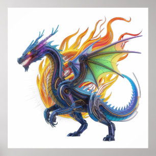 Mecha Dragon Poster