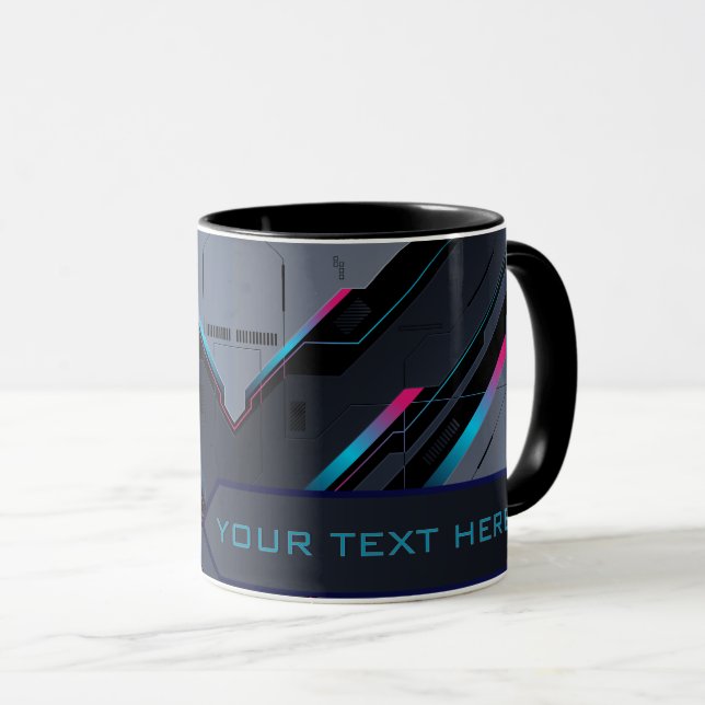 Mecha Fuel Cell | Personalized Gamer Coffee Mug (Front Right)