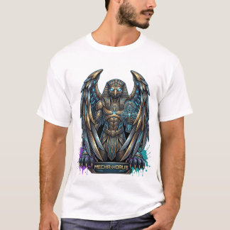 Mecha-Horus Egyptian Deity - Futuristic Mechanical T-Shirt
