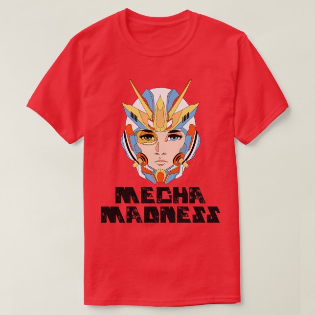 Mecha Madness Gundam Gunpla T-Shirt (Design Front)