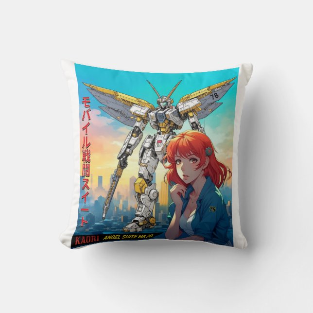 MECHA WARRIOR - KAORI'S ANGEL SUITE MK78  CUSHION (Front)