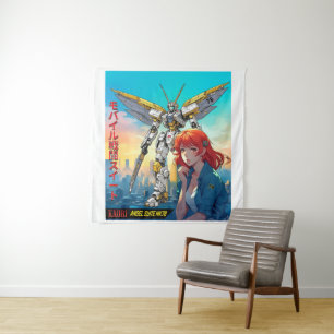 MECHA WARRIOR - KAORI'S ANGEL SUITE MK78 TAPESTRY