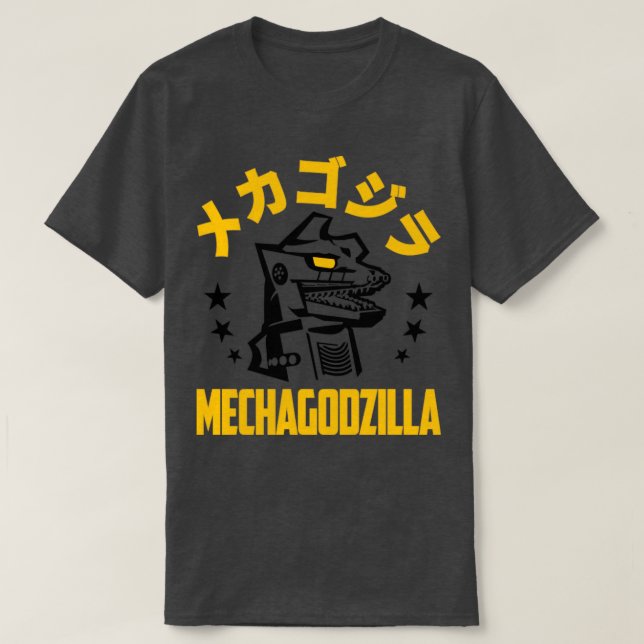 MECHAGODZILLA KANJI STARS T-Shirt (Design Front)