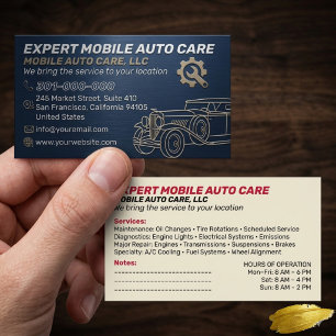 Mechani Service Auto Repair & Car AC Specialist 11 Business Card