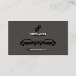 Mechanic/Accident Recovery (Gray BG) Business Card
