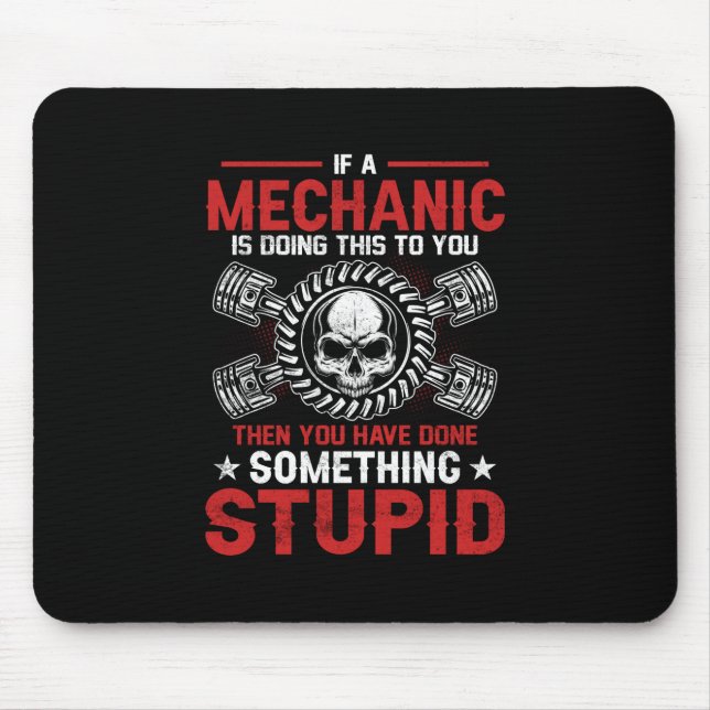 Mechanic Art | A Mechanic Is Doing Mouse Pad (Front)