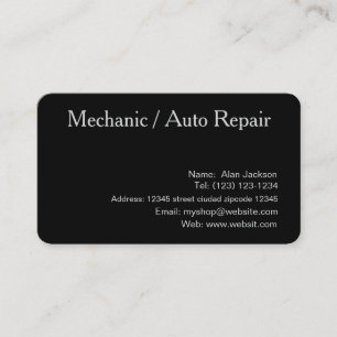 \Mechanic / Auto Repair Business card editable