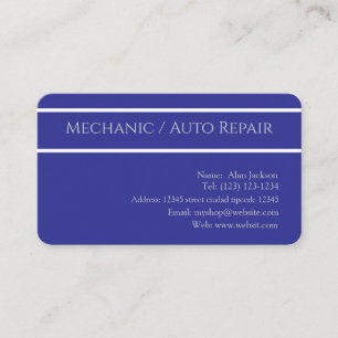 \Mechanic / Auto Repair Business card editable