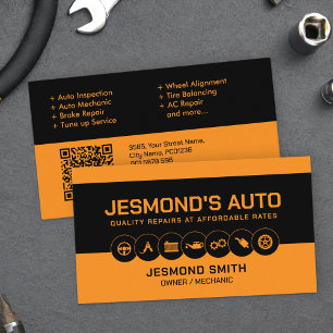 Mechanic Auto Repair Shop Business Card