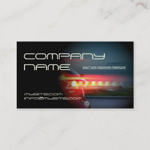 Mechanic Automotive Speed  Fast Modern Lights Business Card