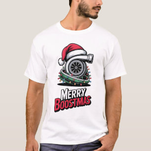 Mechanic Boost Turbo Engine Nitro Santa Lovers T-Shirt