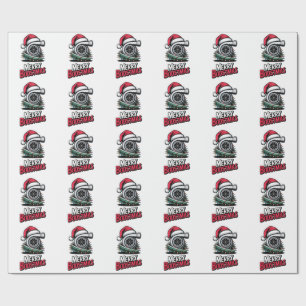 Mechanic Boost Turbo Engine Nitro Santa Lovers Wrapping Paper