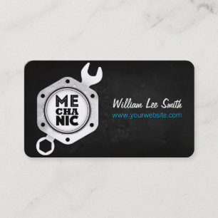 Mechanic business business card