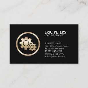 Mechanic Car Auto Repair Wrench Icon Business Card