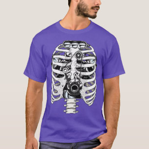 Mechanic Car Engineer Skeleton Mechanics T-Shirt