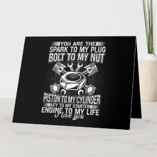 Mechanic Car Guy Bolt To My Nut Piston To My Cylin Card