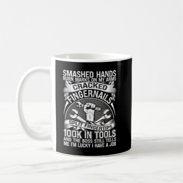 Mechanic Car Guy Car Tuning Garage Coffee Mug (Left)