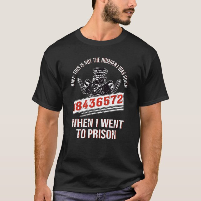 Mechanic Car Mechanic 18436572 V8 Mechanical Engin T-Shirt (Front)