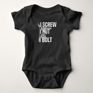 Mechanic Car Mechanic Screwdriver Car Saying Baby Bodysuit
