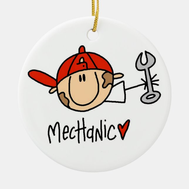 Mechanic Ceramic Ornament (Front)