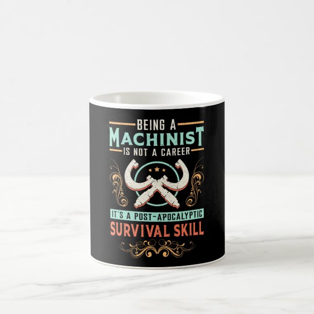 Mechanic CNC Machinist Machinist Machine Gift Idea Coffee Mug (Center)