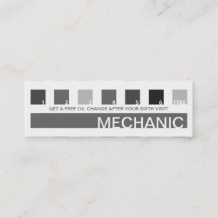 MECHANIC customer appreciation (mod squares) Loyalty Card