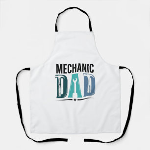 Mechanic Dad Vintage Tool Typography Design_1 Apron