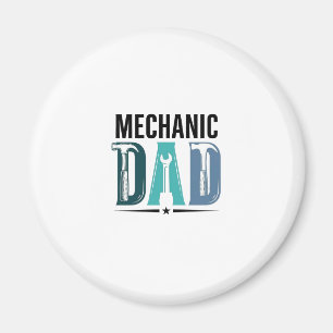 Mechanic Dad Vintage Tool Typography Design_1 Magnet