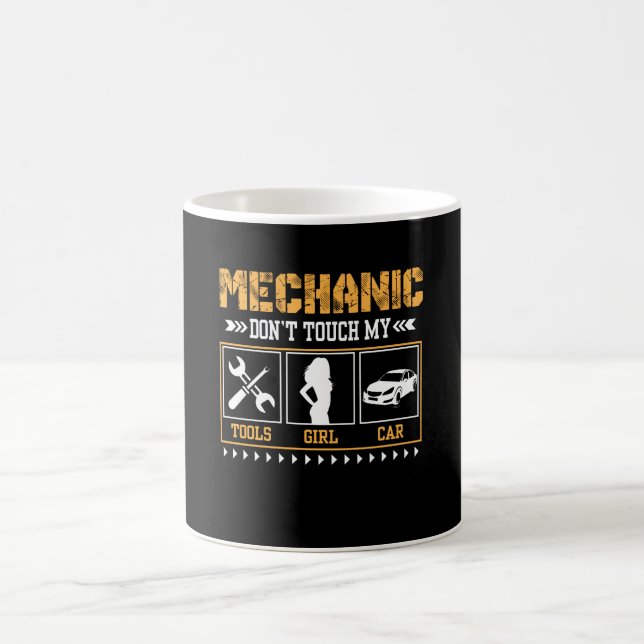 Mechanic Dont Touch My Tools Girl Car Coffee Mug (Center)